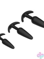 Curious Level Up Anal Trainers 3-Piece Silicone Anchor Set – Black - Image 3