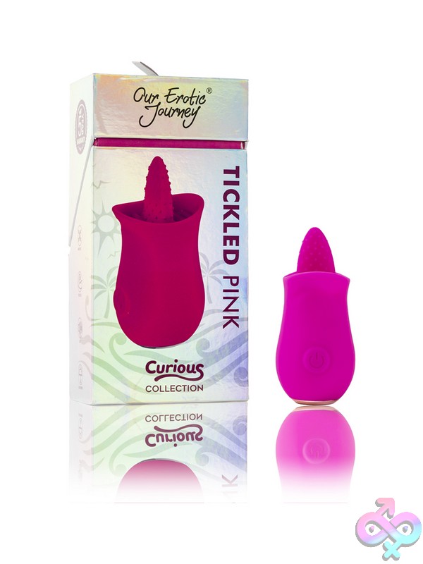 Discreet-Toys-Curious-Tickled-Pink-Pink-Nu-Sg-Cs-D013 Velvety Pink Rechargeable Silicone Stimulator By Our Erotic Journey