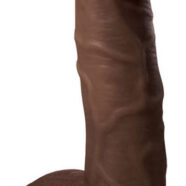 Curve Toys Sex Toys - Jock 9 Inch Vibrating Dong With Balls Chocolate