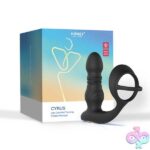 Cyrus - App Control Thrusting Prostate Massager - Black