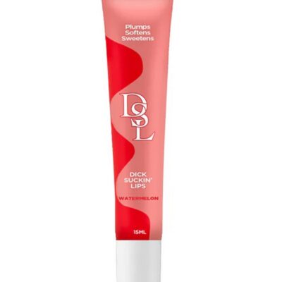 watermelon suction lip plumper DSL Dick Sucking Lips by Little Genie pink bottle