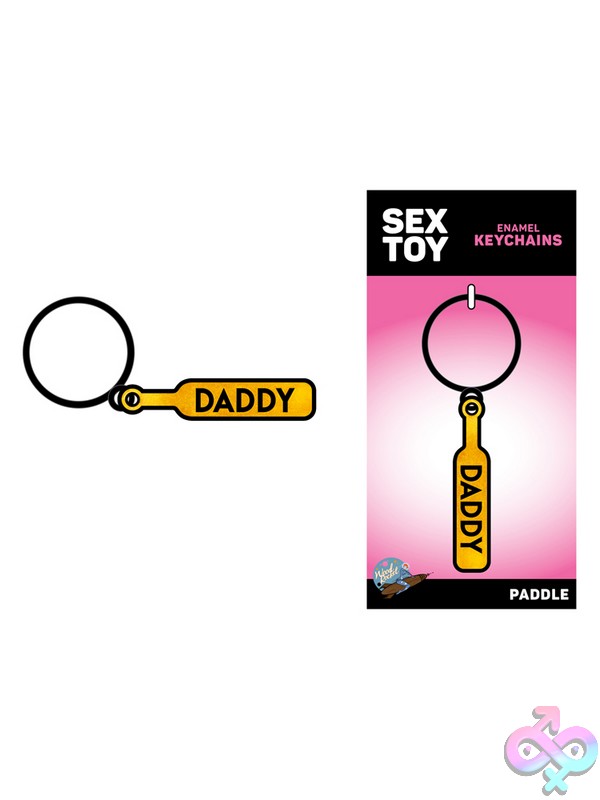 Discreet-Toys-Daddy-Paddle-Keychain-Nu-Key-004 Black Mini Novelty Paddle Keychain By Wood Rocket