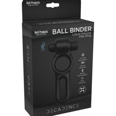 Black soft silicone cock and ball ring with power bullet vibrator by Hott Products