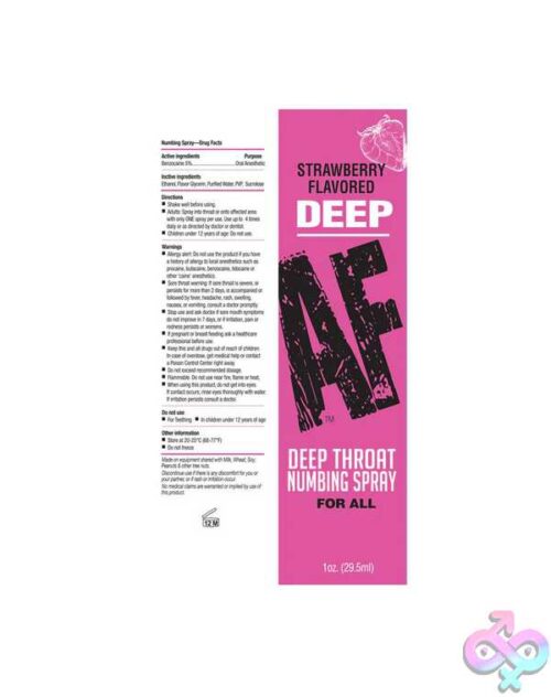 Deep Af Numbing Throat Spray 1 Oz - Strawberry - Image 2