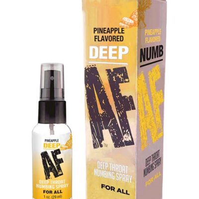 Deep AF pineapple throat numbing spray 1 oz bottle by Little Genie