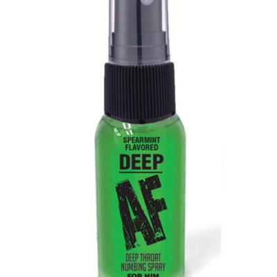Deep AF Spearmint Flavored Deep Throat Spray 1 oz by Little Genie
