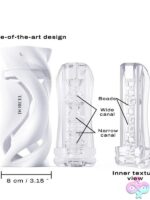 Deep Blow Manual Masturbator – White - Image 3