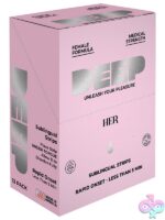 Clear sublingual arousal strips 12-piece display by Doc Johnson