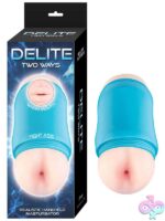 Compact dual opening mouth and rear stroker in pink TPE by Nasstoys