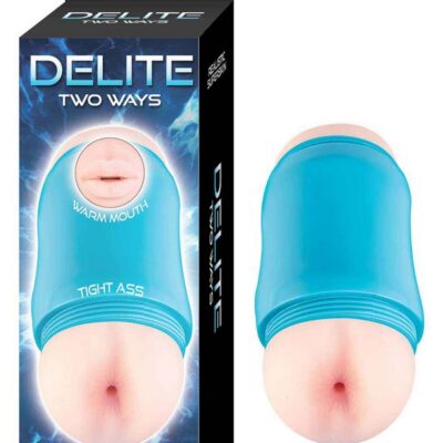 Compact dual opening mouth and rear stroker in pink TPE by Nasstoys