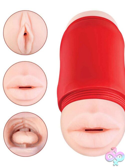 Delite Two Ways Mouth &Amp; Vagina Stroker - Image 3
