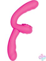 Desire 2-Piece Dual Vibrator Couples Toy by Nasstoys in pink and purple