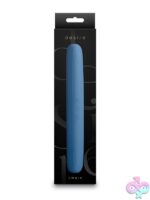 Double-ended flexible silicone vibrator in bluebell blue by Ns Novelties