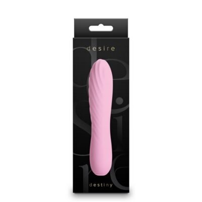 Desire Destiny Azalea compact pink silicone clitoral vibrator by Ns Novelties