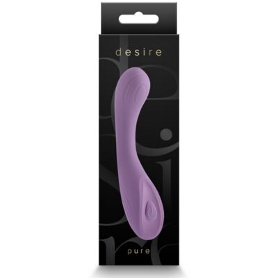 Petite dusty lavender silicone G-spot vibrator by Ns Novelties — compact rechargeable design with soft flexible body