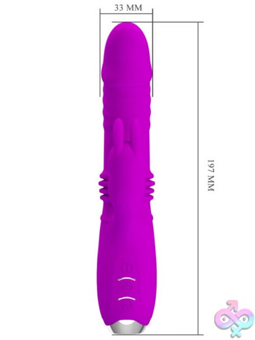 Desire Thrust Rabbit Vibrator – Purple - Image 3