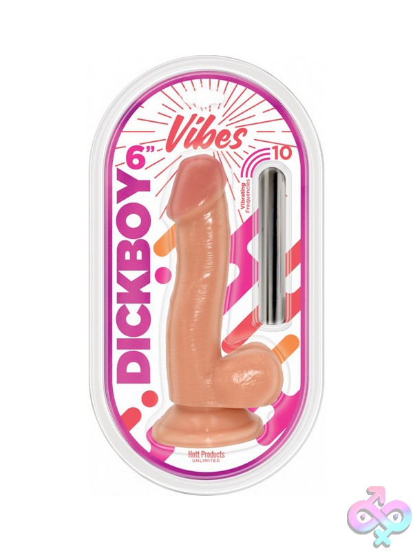 Discreet-Toys-Dickboy-Vibes-Vanilla-Lovers-6-Multi-Speed-Rechargeable-Bullet-Nu-Hp-3582 Realistic Silver Vibrating Dildo With Suction Cup Base And Harness-Compatible Design By Hott Products