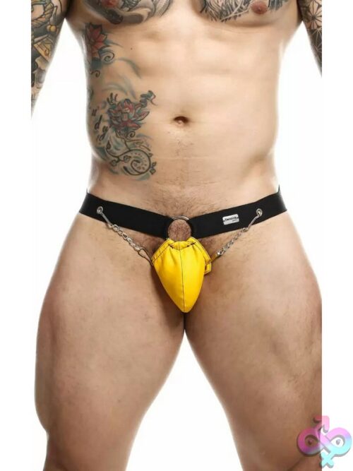 Dngeon Chain Jockstrap Yellow – One Size - Image 3