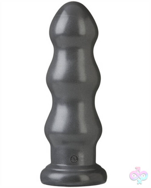 American Bombshell B10 Tango Black Anal Dildo by Doc Johnson — 8.8 inch insertable triple-ripple dong