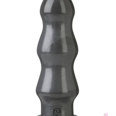 American Bombshell B7 Tango black anal expander by Doc Johnson — triple ripple ribbed design with flat base