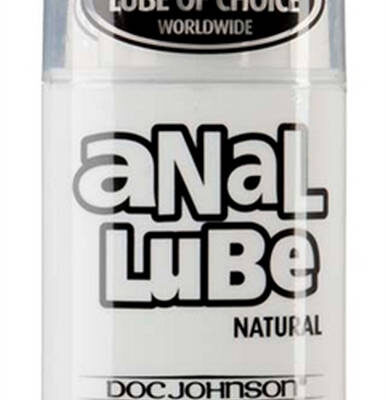 Anal Lube Natural Lubricant 3.4 Oz by Doc Johnson pump bottle