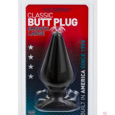 Doc Johnson Sex Toys - Classic Butt Plug Smooth - Large - Black