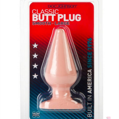 Doc Johnson Sex Toys - Classic Butt Plug Smooth - Large - White