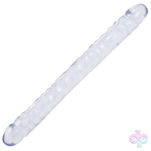 Doc Johnson Sex Toys - Crystal Jellies 18 Inch Double Dong - Clear