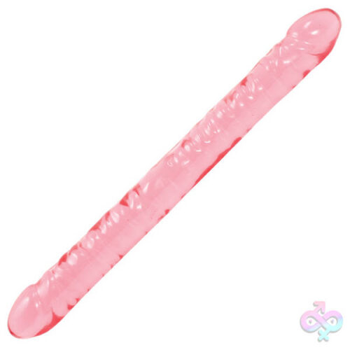 Doc Johnson Sex Toys - Crystal Jellies 18 Inch Double Dong - Pink
