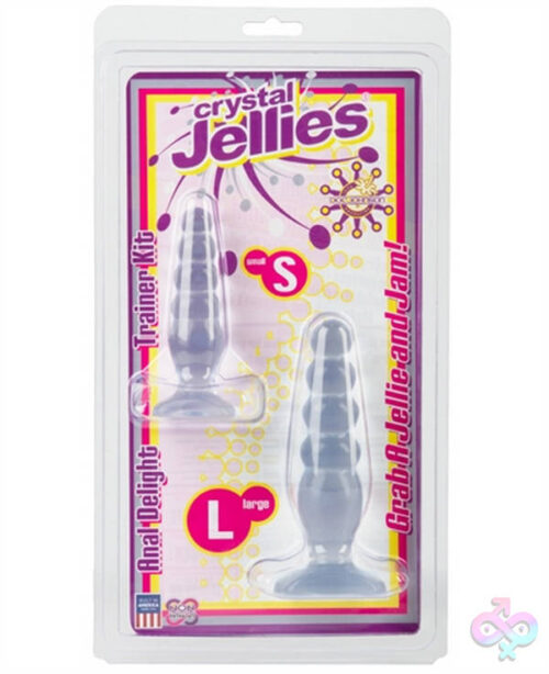 Doc Johnson Sex Toys - Crystal Jellies Anal Delight Trainer Kit - Clear