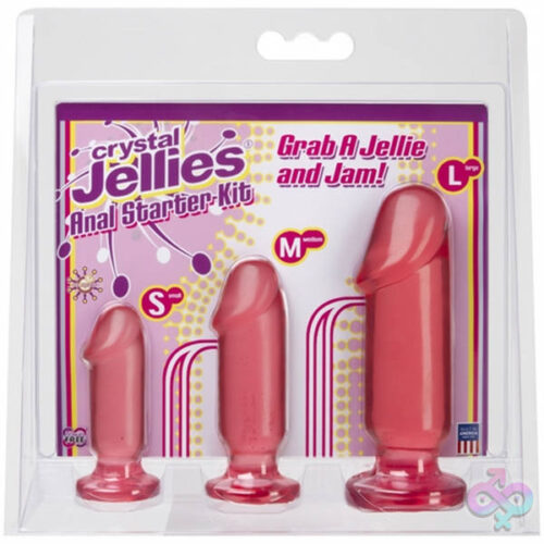 Doc Johnson Sex Toys - Crystal Jellies Anal Starter Kit - Pink