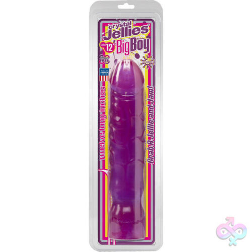 Doc Johnson Sex Toys - Crystal Jellies Big Boy 12 Inch - Purple