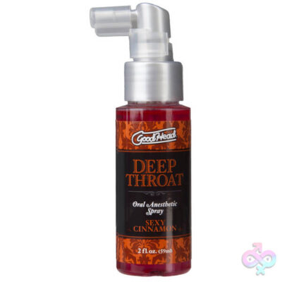 Good Head Deep Throat Spray Sexy Cinnamon by Doc Johnson — cinnamon-flavored gag reflex desensitizer