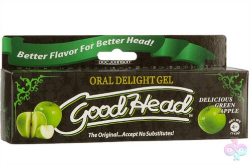 Doc Johnson Sex Toys - Good Head Oral Delight Gel 4 Oz - Green Apple