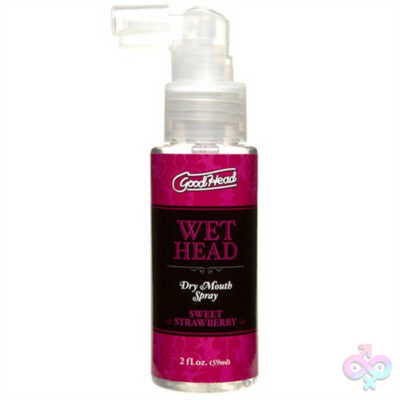 Good Head Wet Head 2 Oz Sweet Strawberry dry mouth spray by Doc Johnson