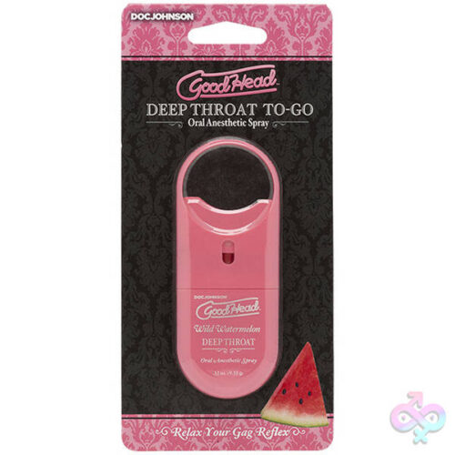 Doc Johnson Sex Toys - Goodhead - Deep Throat Spray To-Go - Wild  Watermelon - .33 Oz.