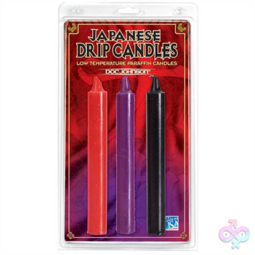 Doc Johnson Sex Toys - Japanese Drip Candles Set of 3 - Assorted Colors