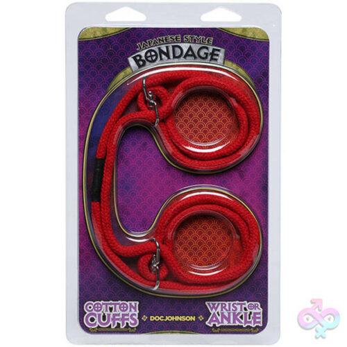 Doc Johnson Sex Toys - Japanese Style Bondage - Cotton Wrist or Ankle  Cotton Cuffs