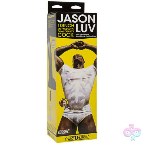 Doc Johnson Sex Toys - Jason Luv - 10 Inch Ultraskyn Cock With Removable Vac-U-Lock Suction Cup - Chocolate