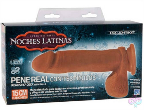 Doc Johnson Sex Toys - Noches Latinas Ultraskyn Pene Real Con Testiculos  - 6 Inch