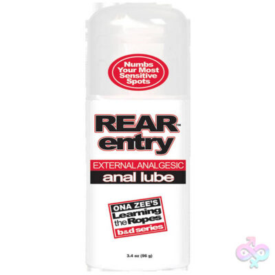 Ona Zee Rear Entry Anal Lube 3.4 Oz by Doc Johnson squeeze bottle