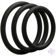 Doc Johnson Sex Toys - Optimale 3 C Ring Set - Thin - Black