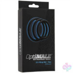 Doc Johnson Sex Toys - Optimale 3 C Ring Set - Thin - Black