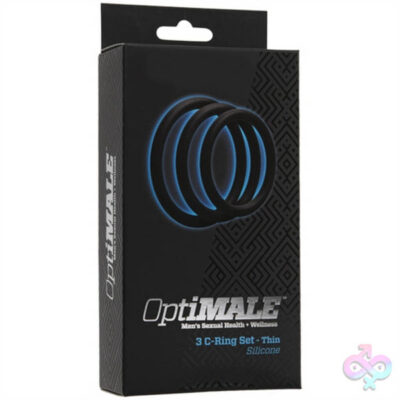 Doc Johnson Sex Toys - Optimale 3 C Ring Set - Thin - Black