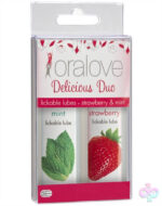 Doc Johnson Sex Toys - Oral Love Dynamic Duo - Strawberry and Mint
