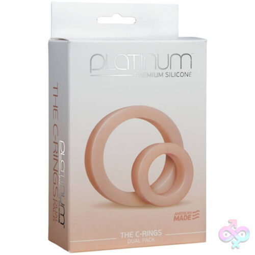 Doc Johnson Sex Toys - Platinum Premium Silicone - the C-Rings - White