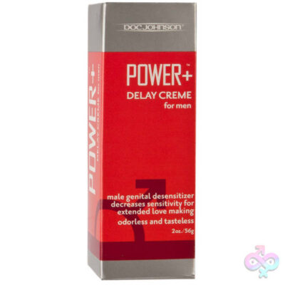 Doc Johnson Sex Toys - Power Plus Delay Creme for Men - 2 Oz. - Boxed