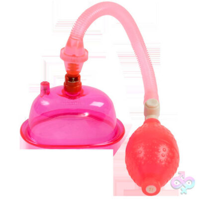 Pussy Pump Pink by Doc Johnson — phthalate-free clitoral pump with suction cup
