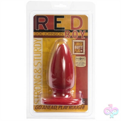 Doc Johnson Sex Toys - Red Boy Large 5 Inch Butt Plug