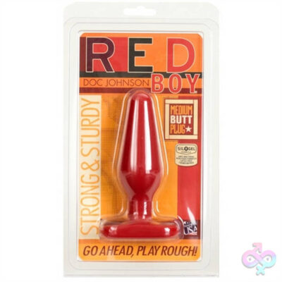 Doc Johnson Sex Toys - Red Boy Medium Butt Plug